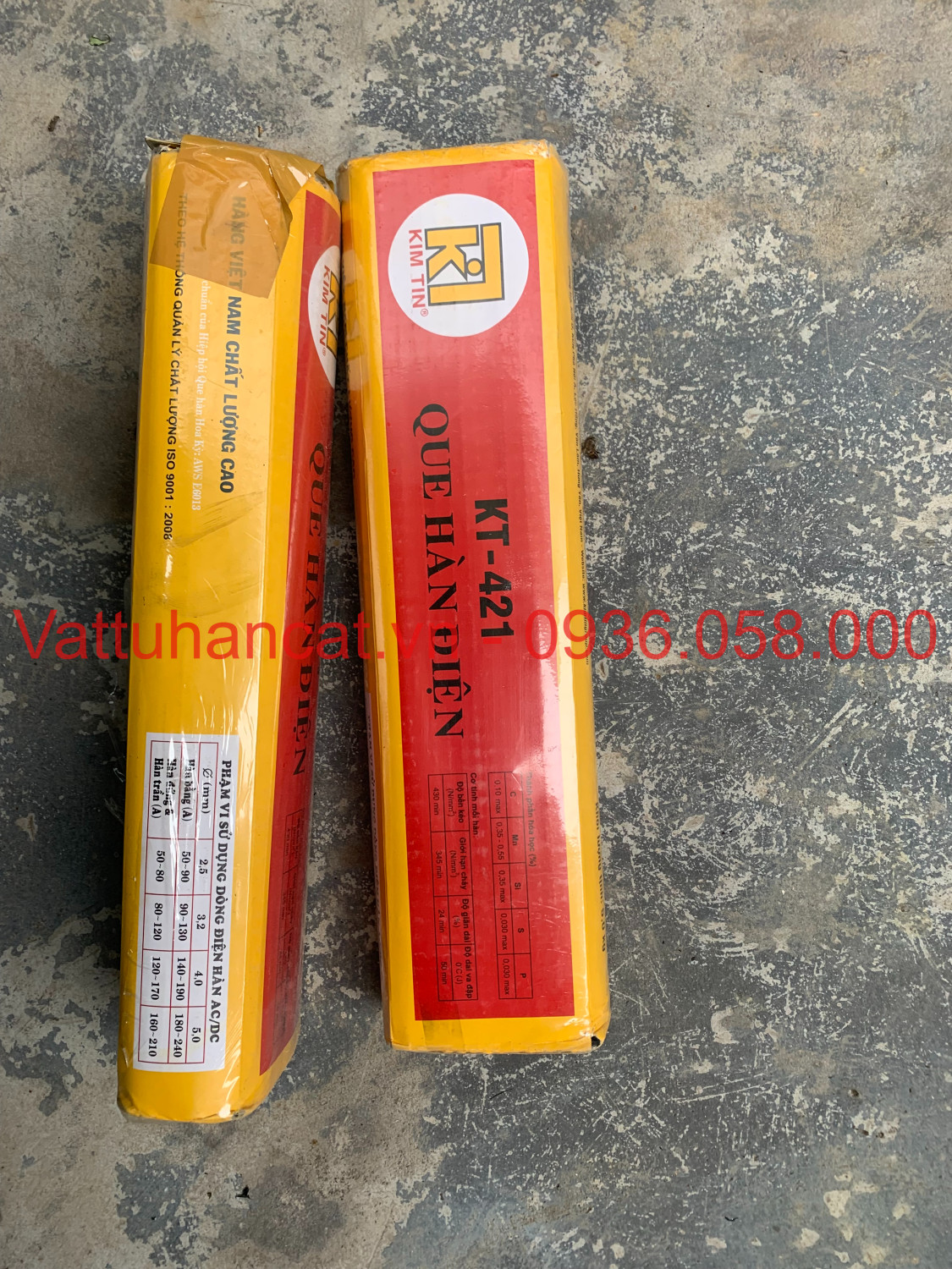 Que hàn KT-421, que hàn điện Kim Tín KT421