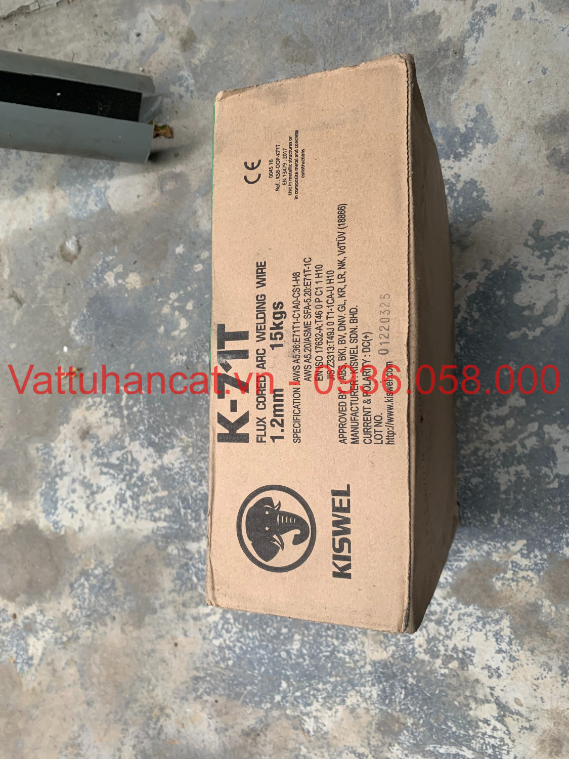 Dây hàn lõi thuốc K-71T Kiswel , cuộn dây hàn mig chịu lực E71T-1C