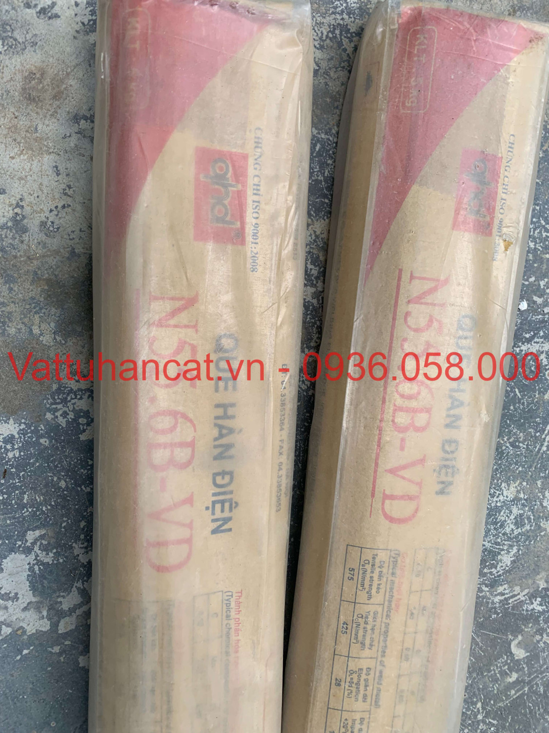 Que hàn Việt đức N55.6B - VD ( Dùng hàn thép có độ bên cao)