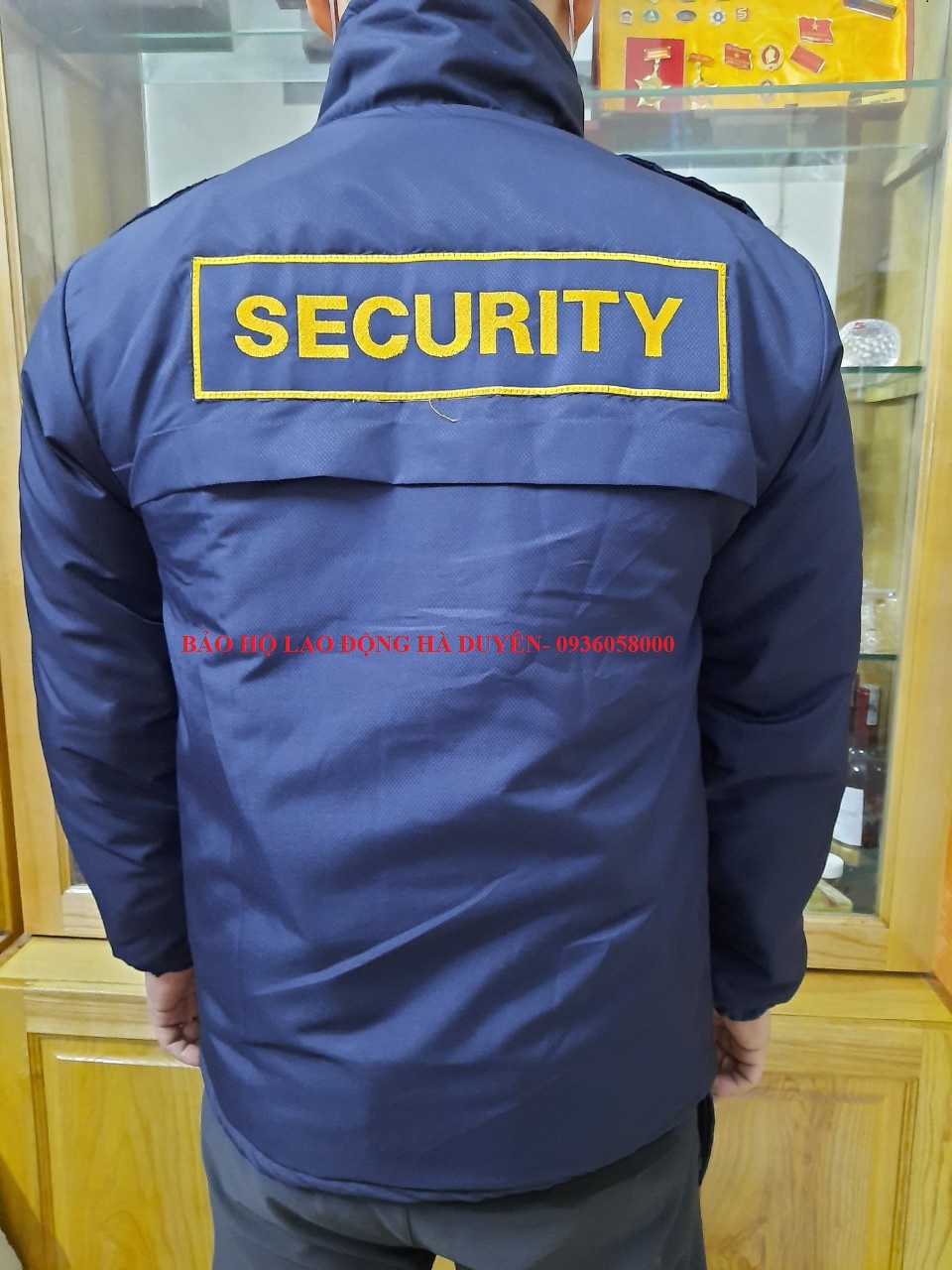 Áo Khoác Bảo Vệ Thêu Chữ Security ( Áo Gió Trần Bông)